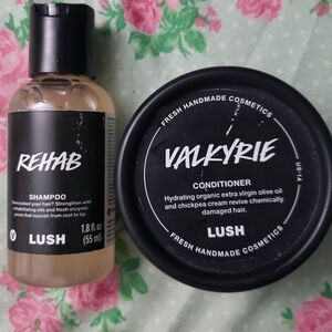 Lush Rehab Shampoo and Valkyrie Conditioner Set - Black and Cream